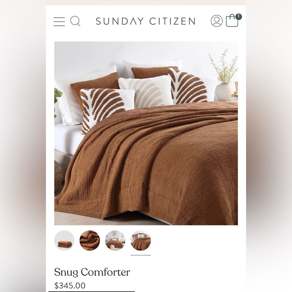 NWT Sunday Citizen Sienna comforter